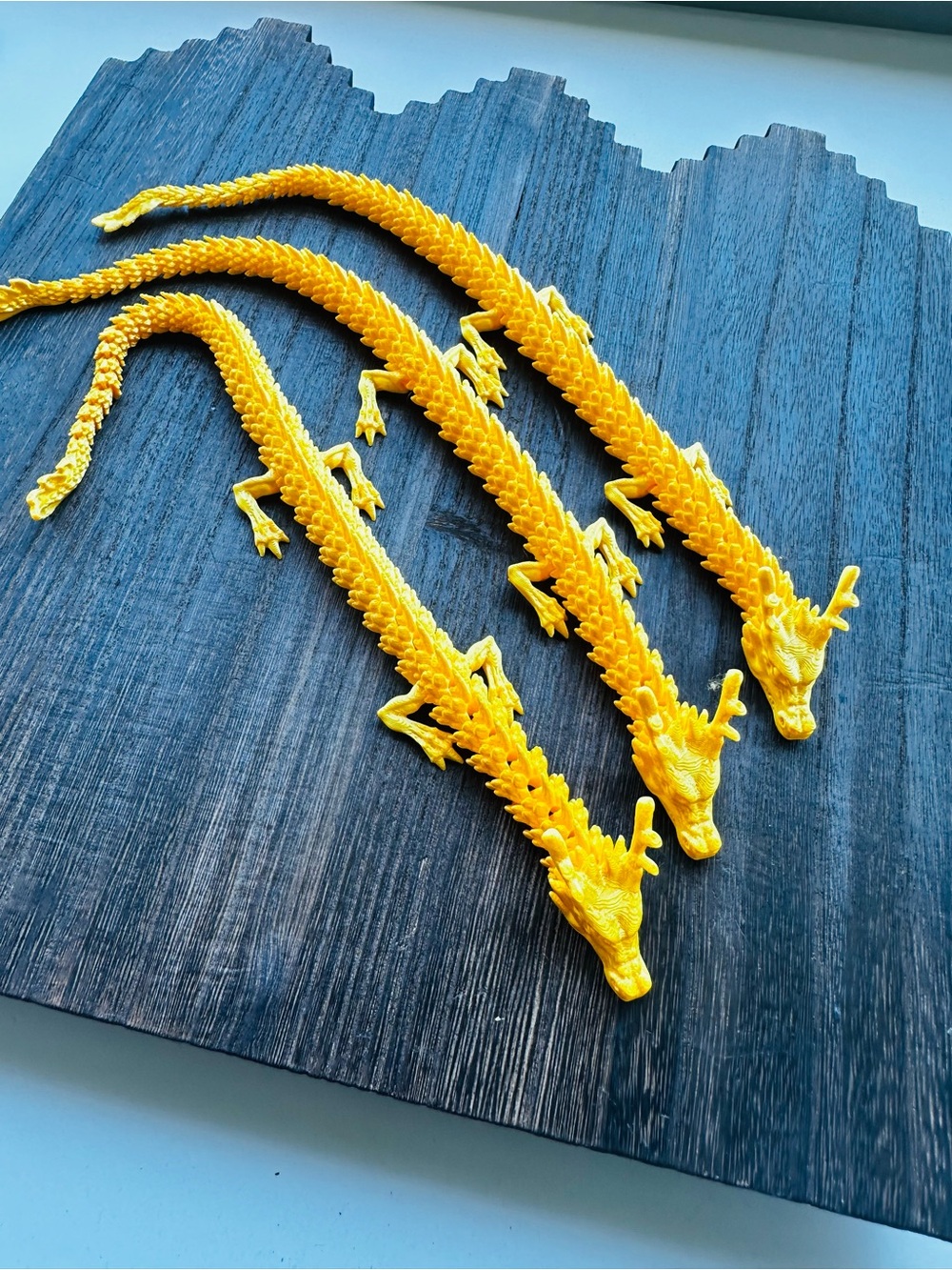 3D printed Yellow Dragon You are purchasing 1 not all 3